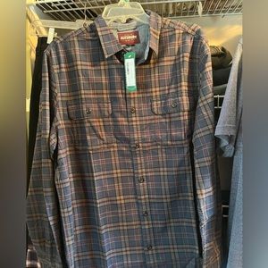 Alesbury - Velazquez Washed Twill Shirt.  Indigo, Size L.  Brand new with tags.